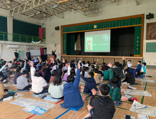 【開催報告】世田谷区立経堂小学校で防災授業を行いました(2023年1月17日)